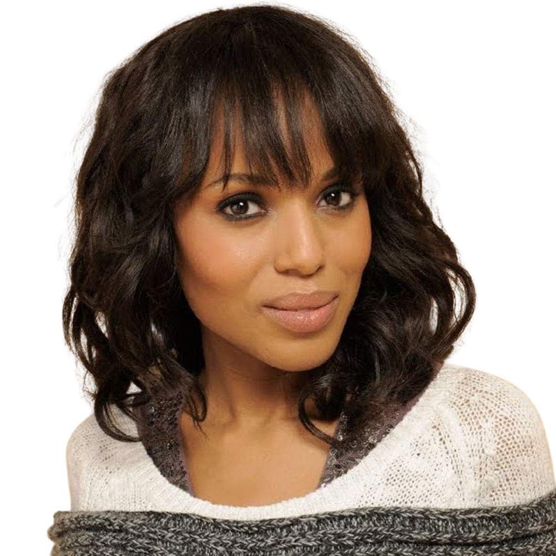 PANEWAY Short Human Hair Wigs with Bangs Brazilian Body Wave Virgin Human Hair Wigs for Black White Women Short Wavy Bob Wigs with Bangs 12 Inch - Image 1